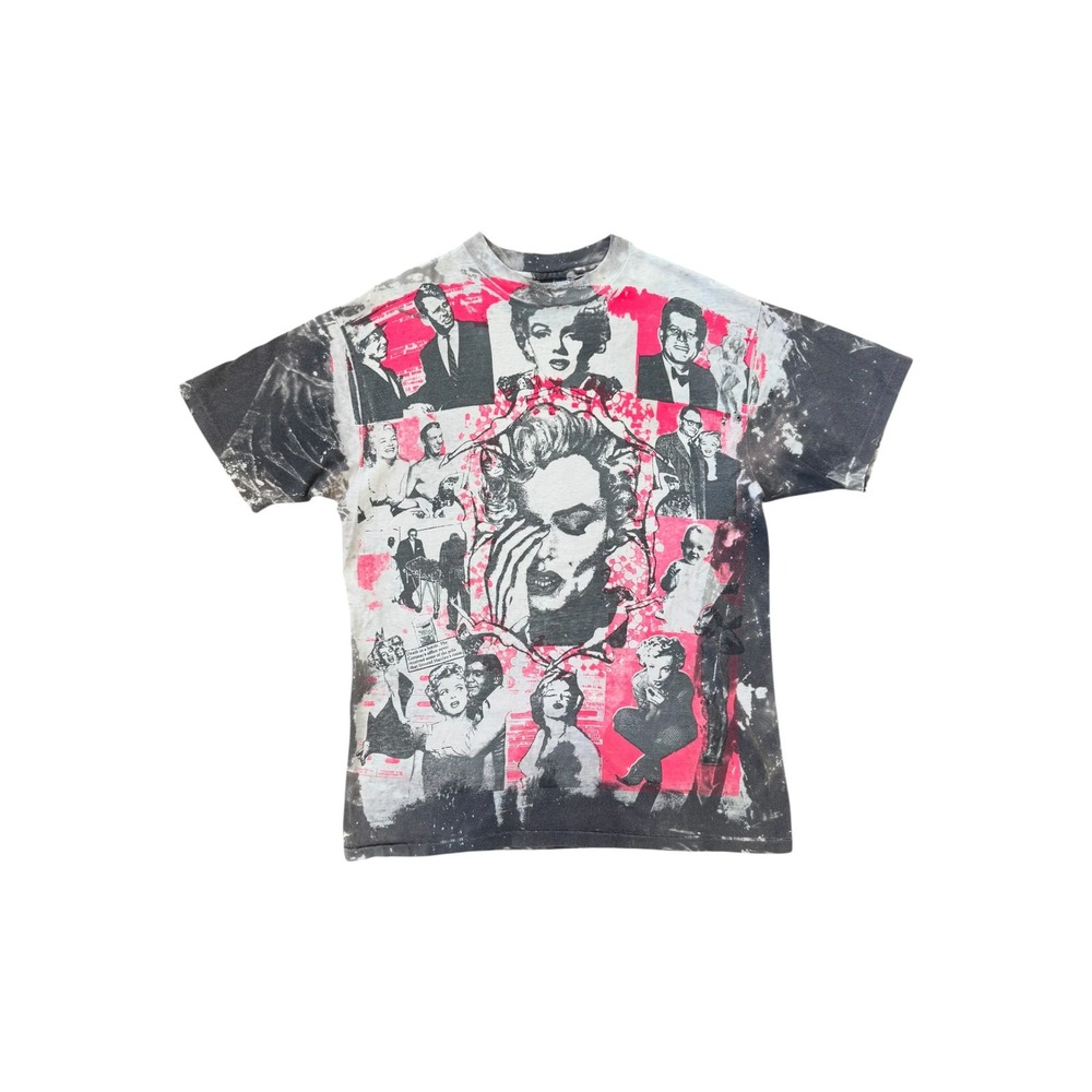 Mosquitohead T-Shirt Mens XL Pink Good Marilyn Monroe JFK 1986 Vintage 80s